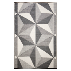 Fab Habitat 180x270cm Grey Geostar Glacier Outdoor Rug