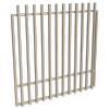 ProtectorAl 1201-1500W x 1500H Paperbark Aluminium Batten Garden Gate