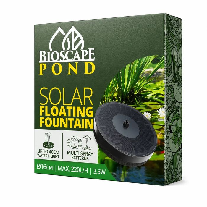 Bioscape Floating Solar Fountain 16cm