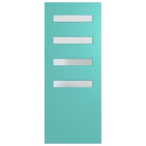 Hume 2340 x 1200 x 40mm Entrance Door Newington Translucent Glass XN13