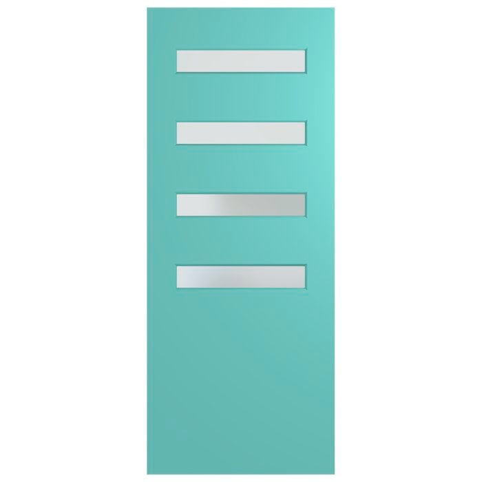Hume 2340 x 1200 x 40mm Entrance Door Newington Translucent Glass XN13