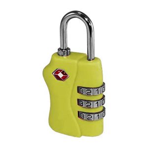 Tosca TSA Approved Luggage Bag Security Combination Safety Lock - Yellow