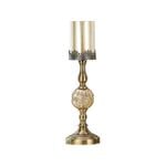 SOGA 47cm Glass Candle Holder Candle Stand Glass/Metal