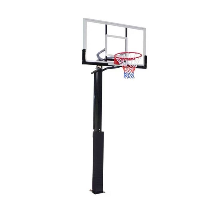 Leaf Living Dunk Master M022 Basketball System  In Ground Basketball Stand Ring Hoop Ironman - Tg Backboard