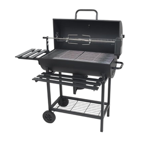 Jumbuck Hooded Charcoal BBQ With Spit Roaster
