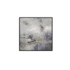Elegant Collections Silver Marble Square Wall Art