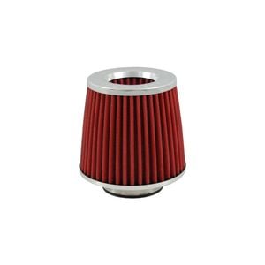 Simota 77mm Neck Pod Air Filter, Chrome Top Red Element