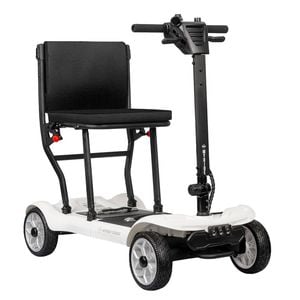 Portable Mobility Scooter - Lightweight Foldable Electric Transport for Seniors & Commuters - White  - DJMed