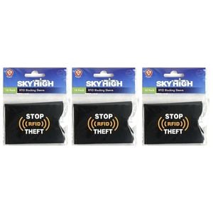 30pc Sky High Rfid Blocking Sleeve Passport/Card Wallet