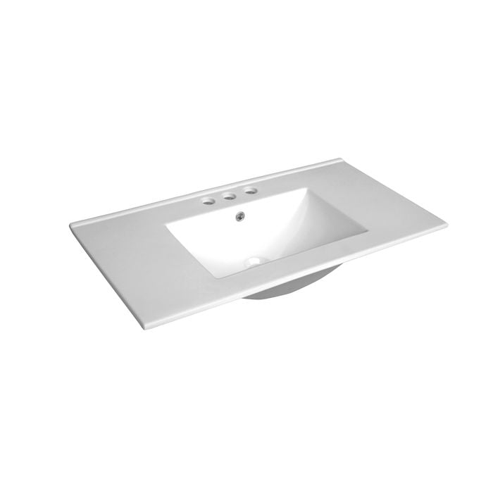 Mondella Rococo 900mm Ceramic Vanity Basin With 3 Tap Holes