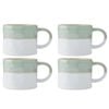4PK Mikasa 350ml Ombre Coffee Mug Cup Stoneware Blue/White
