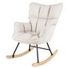 Costway Rocking Chair Lounge Recliner White