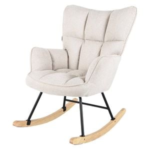 Costway Rocking Chair Lounge Recliner White
