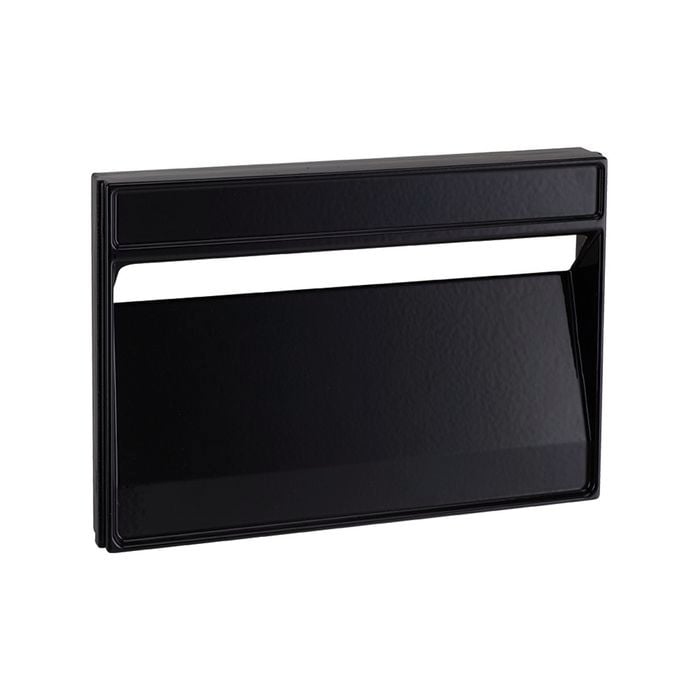 Sandleford Black Lazio Brick Insert Rear Opening Letterbox
