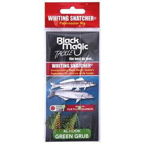 Black Magic Whiting Snatcher Paternoster Fishing Rig Green Grub