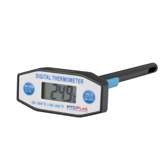 Hygiplas T Shaped Digital Probe Thermometer -50°c To 200°c Food Grade 125mm Kitchen Cooking Tool