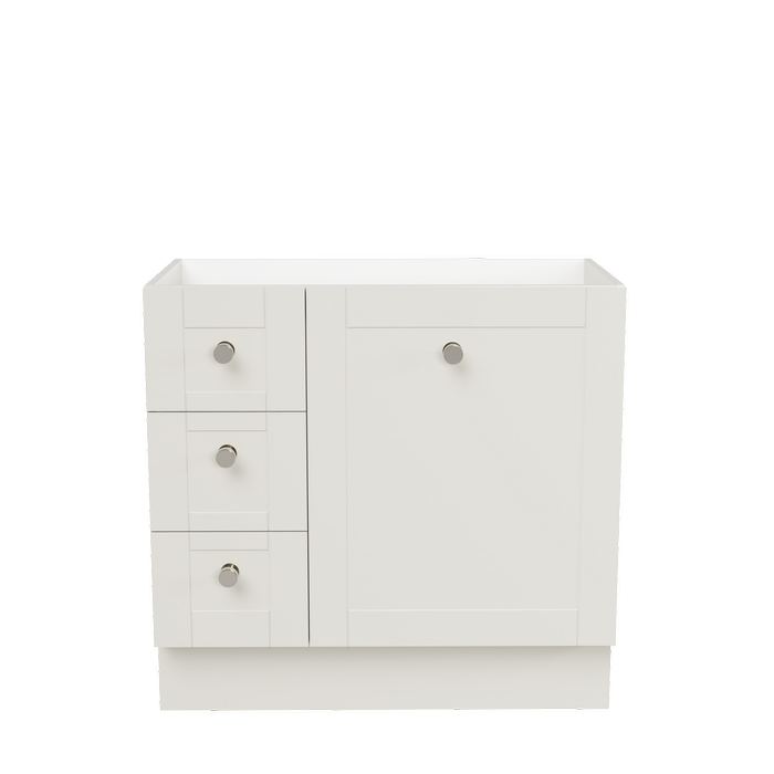 New England Joinery 900mm Diadem Floorstanding Centre Bowl Vanity - Cabinet Only