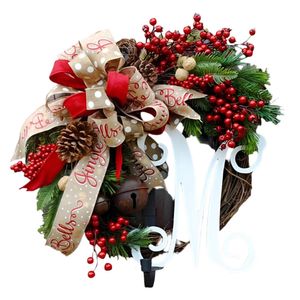 Christmas Wreath Front Door Garland Decoration [Green]