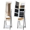 Costway Stadning Jewelry Armoire Cabinet-white