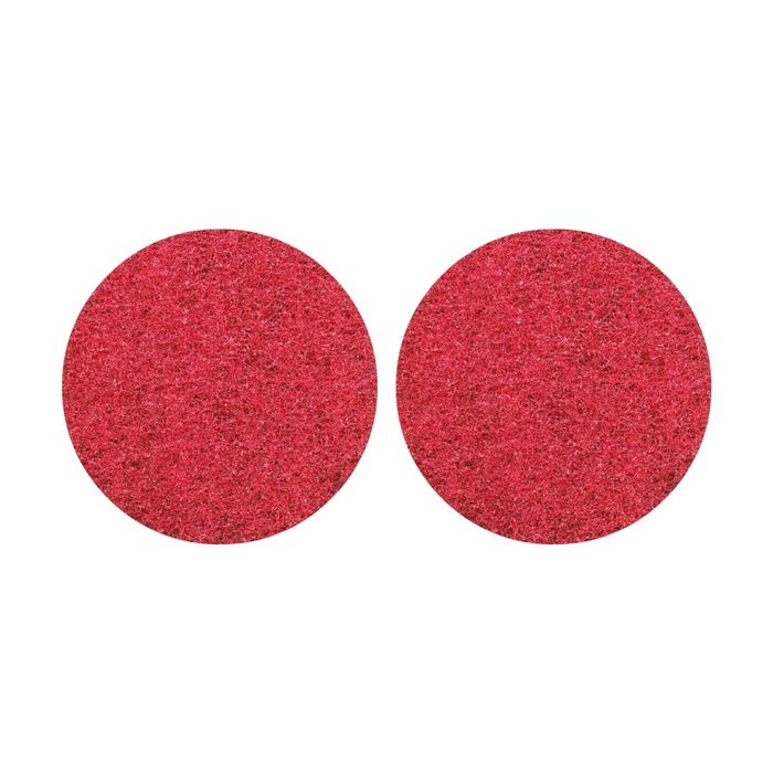 2pk Glomesh Regular Speed Spray Bufffing Machine Floor Pad Red 400mm