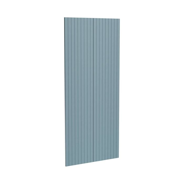 Kaboodle 900mm Danish Blue V-Groove Pantry Doors - 2 Pack