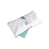 Sweet Goodbye COCOON - Soft Pet Casket - Burial & Cremation Ceremony Kit (Classic Cotton) | White/Aqua, XS