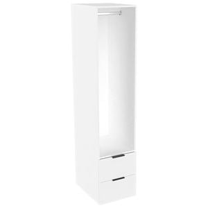 Lugna 2048 x 450 x 580mm White Hanging 2 Drawer Storage Cabinet - White
