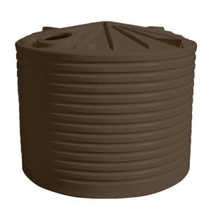 Clark Tanks 10000L Round Poly Water Tank - Autumn Brown
