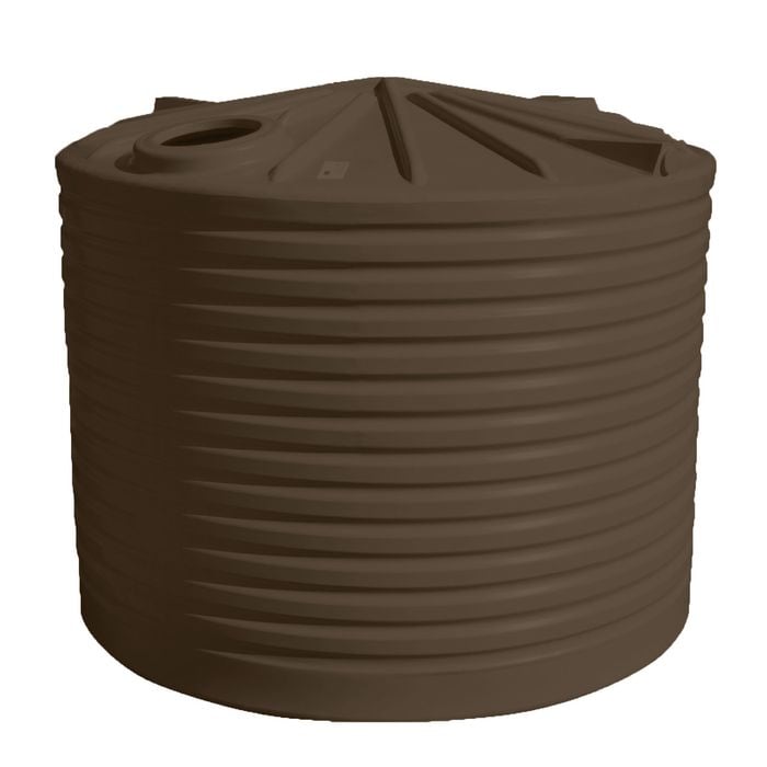 Clark Tanks 10000L Round Poly Water Tank - Autumn Brown