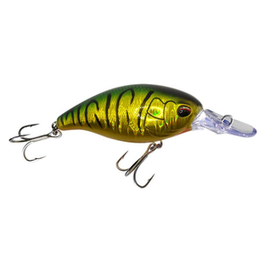 Profishent Chainsaw 80mm Mid Run Crankbait Hard Body Fishing Lure Green Black Gold