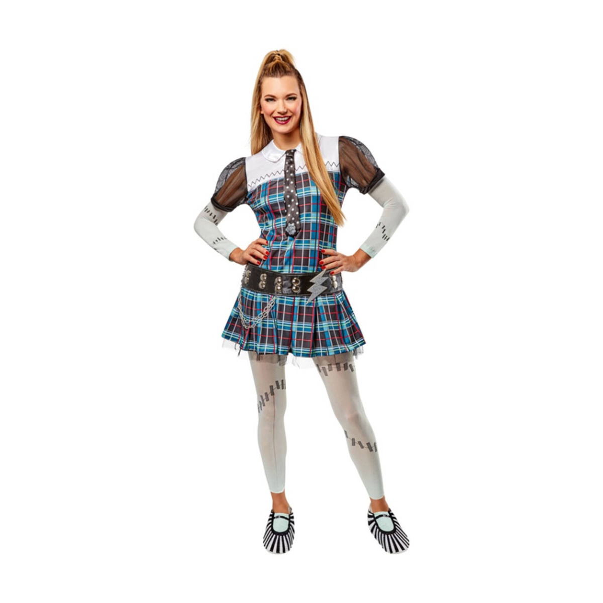 Déguisement Classique Frankie Stein - Robe Et Barrette Pour Cheveux Enfant 5 6 Ans Multicolore P2898351c2898352