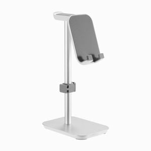 Desky Headphone And Phone Stand - Silver