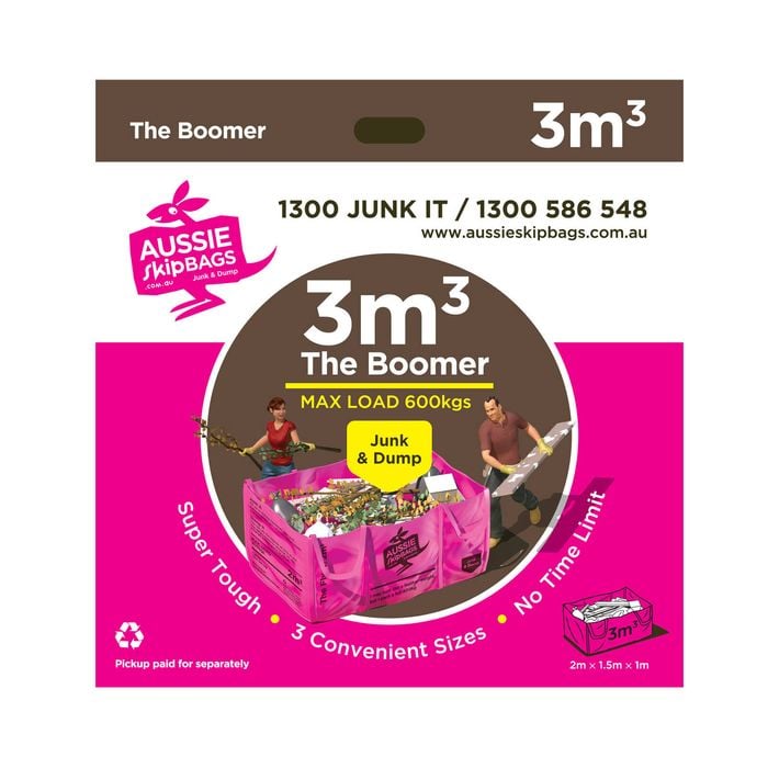 Aussie Skip Bags 2x1.5x1m The Boomer 600kg Maximum Disposable Bag