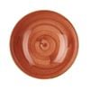 Churchill Round Coupe Bowl Stonecast Spiced Orange 182mm 12 Pack