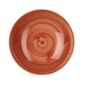 Churchill Round Coupe Bowl Stonecast Spiced Orange 182mm 12 Pack