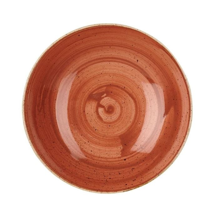 Churchill Round Coupe Bowl Stonecast Spiced Orange 182mm 12 Pack