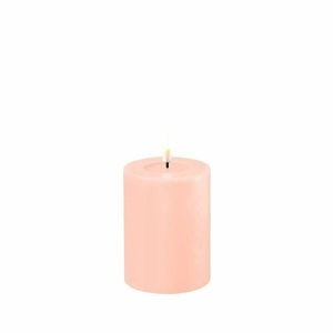 Deluxe Homeart Flameless Candle - Light Pink 7.5 x 10cm