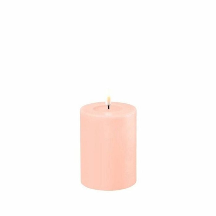 Deluxe Homeart Flameless Candle - Light Pink 7.5 x 10cm