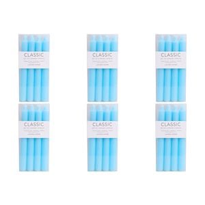 6x 4pc LVD Dinner Candles Sky Decorative Tableware/Serveware