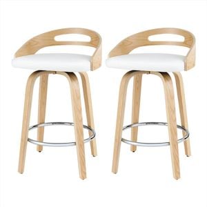 Artiss Bar Stools PU Cushion 2 Pack