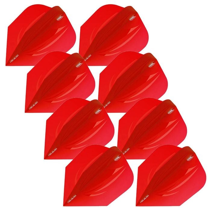 8x 3pc Target ID Pro Ultra No.6 Dart Flights Set - Red