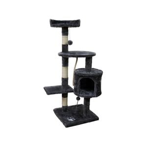 Furtastic 135cm Cat Tree Scratching Post - Dark Grey