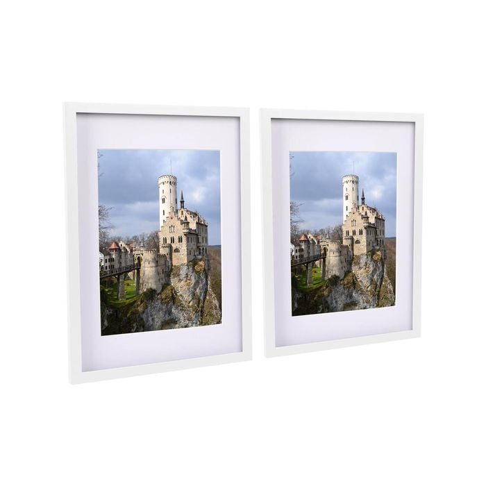 Nicola Spring Photo Frames with White A4 Mount - A3 (12" x 17") - Pack of 2