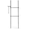 Costway 2 Hanging Rods Wardrobe Storage Clothes Rack-Black