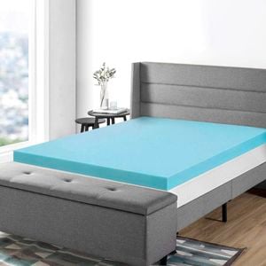 Comfeezzz Double Memory Foam Mattress Protector Topper Cool Gel Bed Bamboo Cover 8cm