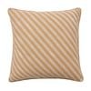 Cadence & Co. Oscar Faux Linen Striped Cushion Natural
