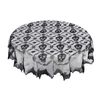 Catzon Halloween Black Skull Head Tablecloth 102cm Round