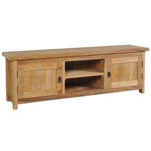 vidaXL TV Cabinet Solid Teak 120x30x40cm Entertainment Unit Lowboard Stand