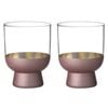 2pc Tempa Aria Rose Glass Tumblers 240ml