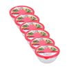 6PK Lemon and Lime Yorkshire Glass Mixing Bowl Lidded 2.75L 23x23x11cm Food Safe